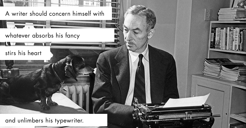 A writer and his dog