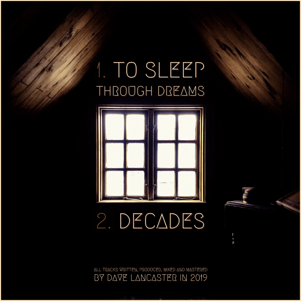 Album cover artwork image photographed in Iceland for Dave Lancaster’s instrumental electronic album Drone Alone containing the minimalist music tracks To Sleep Through Dreams and Decades 