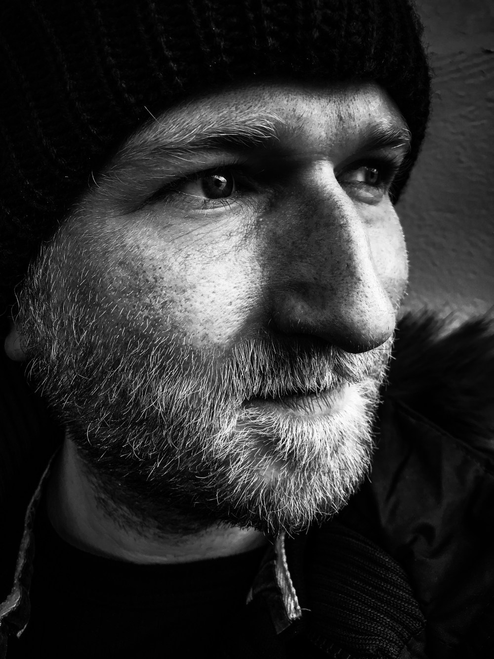 Artist headshot of ambient musician Dave Lancaster to accompany the instrumental album release Drone Alone 