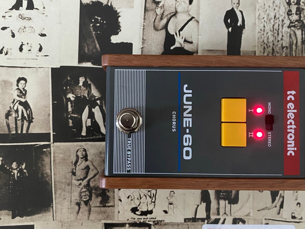 Effects pedal of the day: TC Electronic June 60 chorus – Roland synth inspired but also great for Leslie rotary speaker guitar sounds